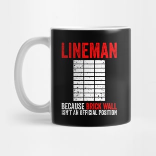 American Football Offensive Lineman Mug